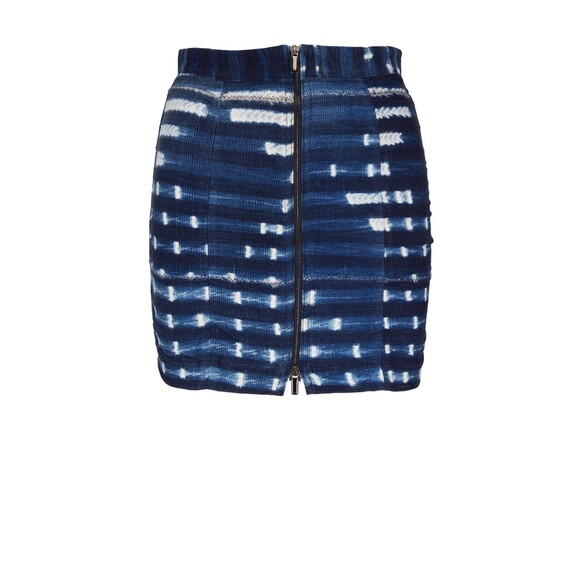 Studio 189 women Indigo Print Short Mini Skirt size Small handmade in Ghana $450 - Picture 1 of 7